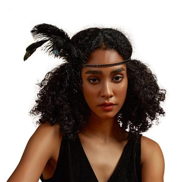 Tea Party Fascinators for Girls, Black2 - Picture 2 of 5